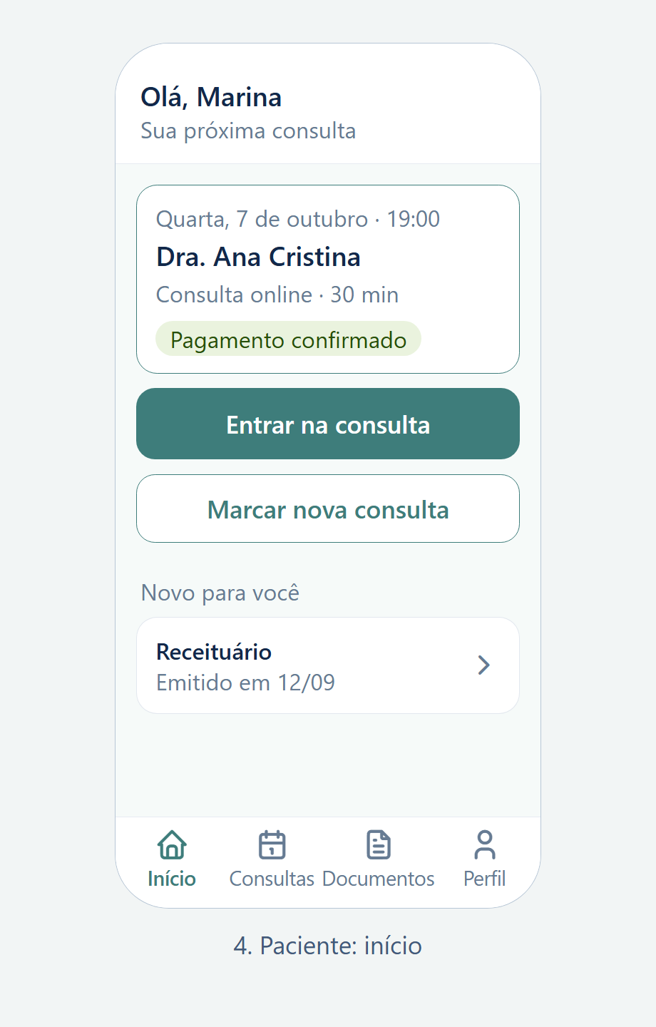 Início do paciente