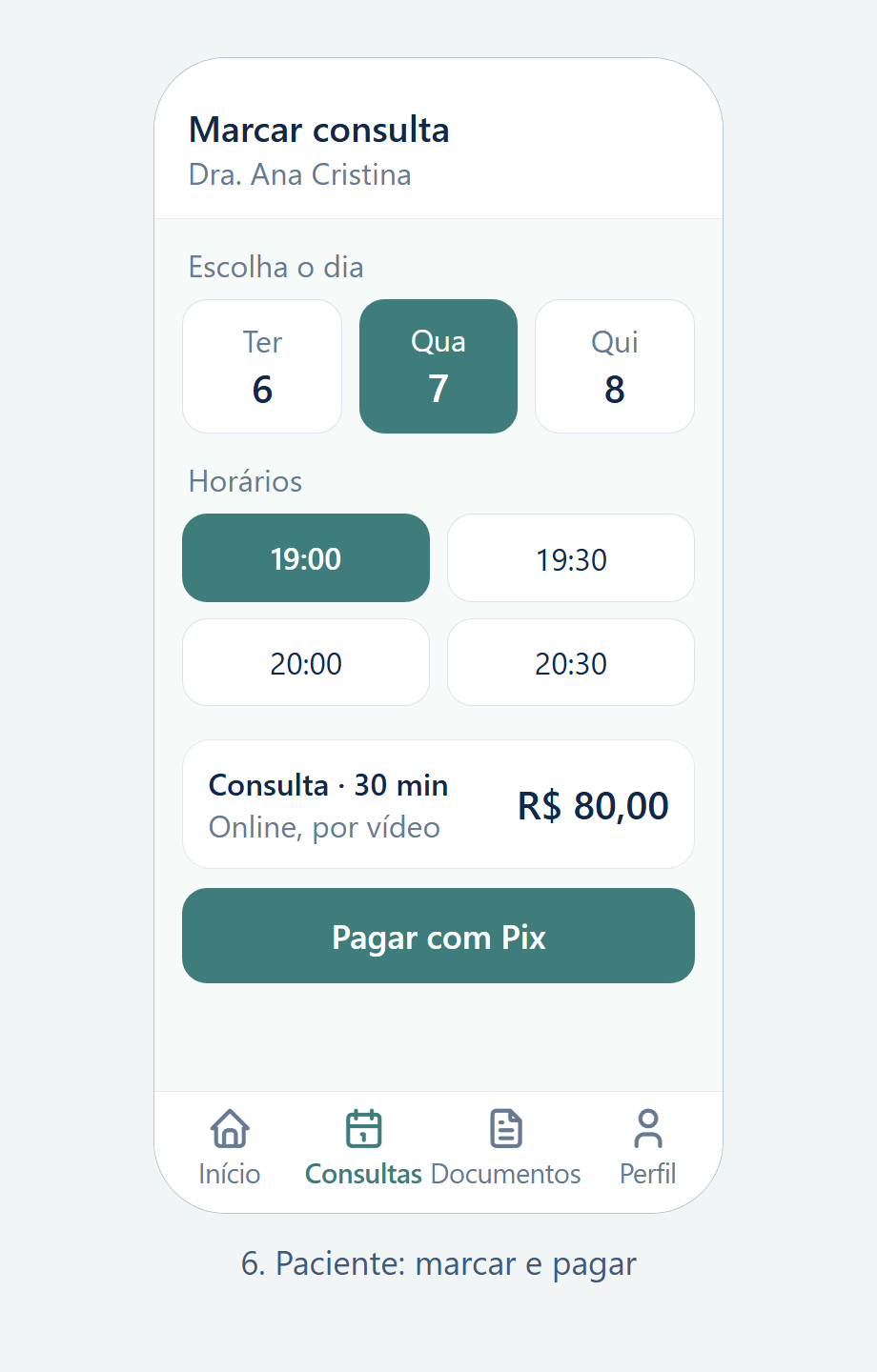 Marcar e pagar